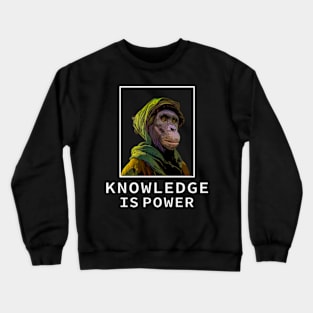 Philosopher's Monkey - Funny Crewneck Sweatshirt